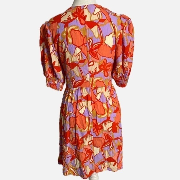 OLIVACEOUS LILAC BLOOMS MIDI DRESS - Picture 2 of 16